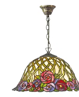 Závesné svietidlá Artistar Závesná lampa Melika v štýle Tiffany 1-plameňová