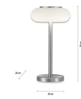 SmartHome stolové lampy Q-Smart-Home Paul Neuhaus Q-ETIENNE stolová LED lampa, oceľ