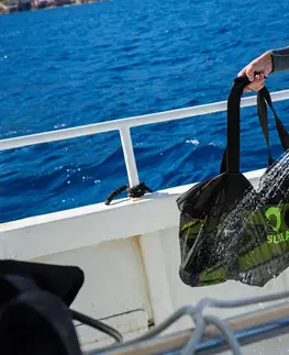 batohy Sieťovaná taška na podmorské potápanie SCD 70 l čierna