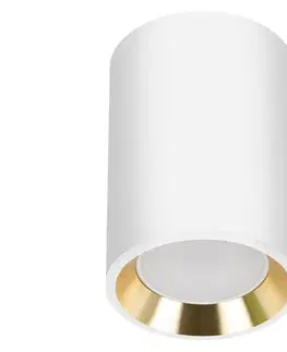 Svietidlá  Bodové svietidlo CHLOE 1xGU10/35W/230V okrúhly biela/zlatá 