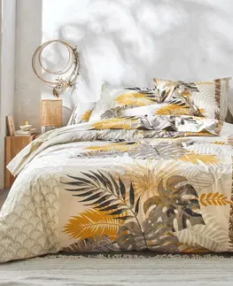 Bavlnené Posteľná bielizeň Cayenne, bavlna, potlač palmových listov