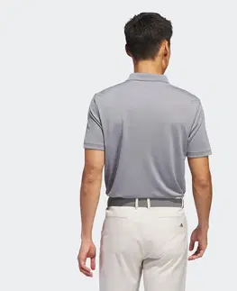dresy Pánska golfová polokošeľa s krátkym rukávom sivá
