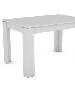 Jedálenské stoly Rozkladací stôl Inter 120/160x80cmBiely 618509