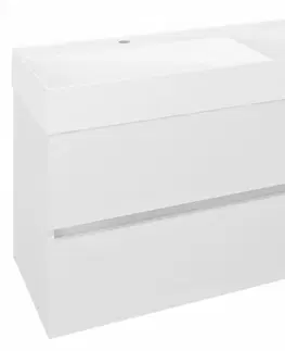 Kúpeľňa SAPHO - ODETTA umývadlová skrinka 118x50x43,5cm, biela lesk DT120-3030