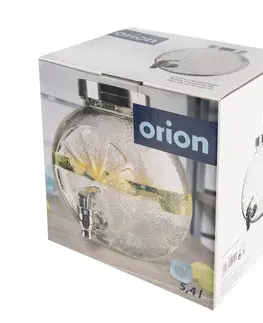 Poháre Orion Fľaša sklo+kohútik Citrus, 5,4 l​