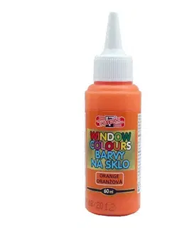 Hračky KOH-I-NOOR - Farba na sklo 60 ml, oranžová