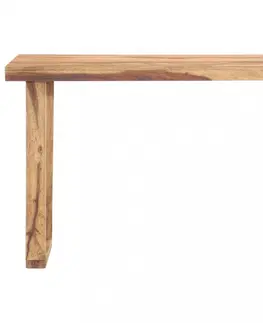 Jedálenské stoly Jedálenský stôl masívne drevo Dekorhome 180x90x76 cm