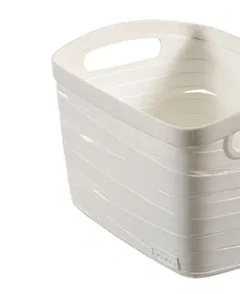 Úložné boxy CURVER - Košík, umelá hmota, biely
