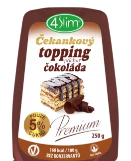 Sladidlá a ochucovadlá 4Slim Čakankový topping čokoláda Váha: 250 g