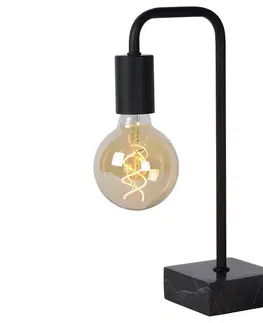 Lampy Lucide Lucide 45565/01/30 - Stolná lampa LORIN 1xE27/40W/230V čierna 