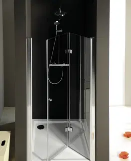 Sprchovacie kúty GELCO - ONE sprchové dvere skladacie 900 mm, lavé, číre sklo GO7290L