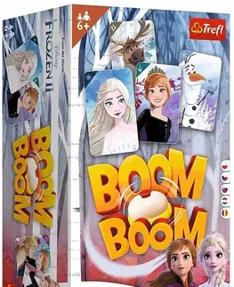 Hračky rodinné spoločenské hry TREFL - Boom Boom Frozen 2