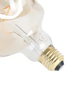 Ziarovky E27 stmievateľná LED lampa G125 zlatá 4W 150 lm 1800K