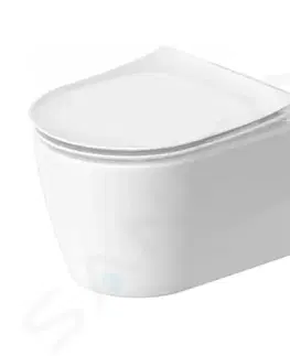 Záchody DURAVIT - Soleil by Starck Závesné WC s doskou SoftClose, Rimless, HygieneFlush, HygieneGlaze, biela 45910920A1