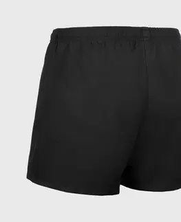 nohavice Šortky na rugby R100 pre dospelých s vreckami čierne