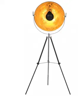 Osvetlenie Stojacia lampa čierna / zlatá Dekorhome 41 cm