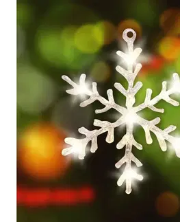 Vianočné dekorácie  LED Vianočná dekorácia do okna 16xLED/3xAA teplá biela 