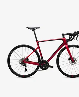 bicykle Pánsky cestný bicykel EDR CF Shimano 105 12 rýchlostí červený