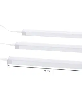 Ďalšie nábytkové svetlá PRIOS Prios Esbena podhľadové LED svietidlo CCT 20cm 3ks