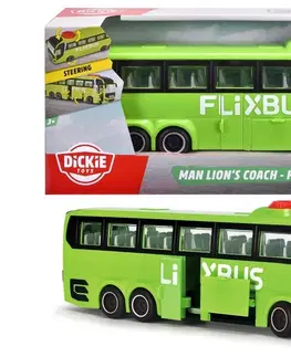 Hračky - dopravné stroje a traktory DICKIE - Autobus man Flixbus 26,5 cm