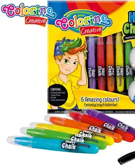 Kreatívne a výtvarné hračky PATIO - Colorino kriedy na vlasy 5 farieb Chlapci