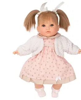 Hračky bábiky BERBESA - Luxusná hovoriaca detská bábika-dievčatko Natálka 40cm