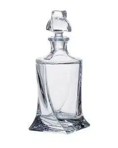 Dekoratívne vázy Kinekus Fľaša na whisky krištáľové sklo 770 ml QUADRO BOHEMIA
