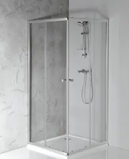 Sprchové dvere AQUALINE - AGGA štvorcová sprchová zástena 900x900, číre sklo HLF909Y