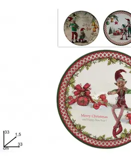 Vianoce MAKRO - Podložka 33cm vianočná rôzne dekory