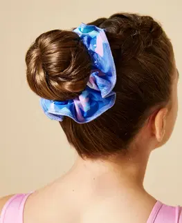 gymnasti Dievčenská gumička do vlasov na gymnastiku modrá