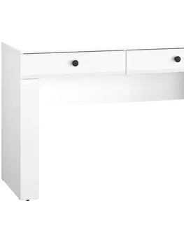 Moderné kancelárske stoly Písací stôl/Toaletný stolík Lahti 12 Biely Mat
