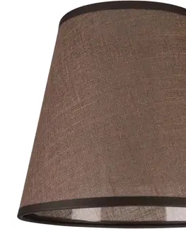 Lampy  Náhradné tienidlo LORENZO E27 pr. 16 cm hnedá 