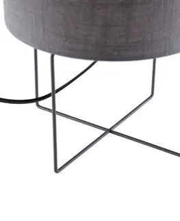 Stolove lampy Moderne tafellamp grijs E27 - Hina