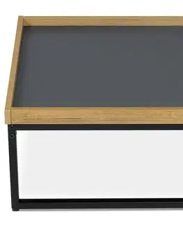 Konferenčné stolíky Konferenčný stôl s dekoratívnou hranou, 53 x 53 x 30 cm