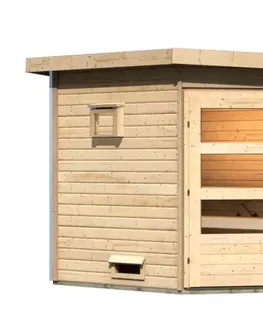 Vonkajšie sauny Vonkajšia fínska sauna MIKKA Lanitplast Prírodné drevo