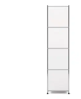 Cabinets & Storage Kovová skrinka »CN3« so 4 výklopnými priečinkami, biela