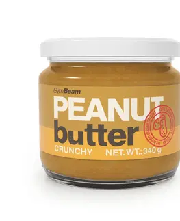 Arašidové a iné maslá Peanut Butter - GymBeam 340 g Crunchy