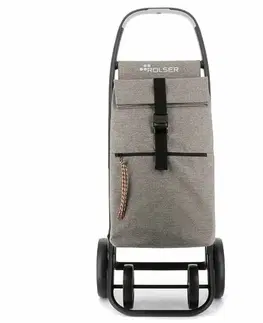 Nákupné tašky a košíky Rolser Nákupná taška na kolieskach Clec Termo Eco 8 Plus Granito, sivá