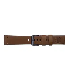 Príslušenstvo k wearables Náhradný kožený remienok Samsung Braloba Essex GP-R815B (20mm) pre Samsung Galaxy Watch SM-R810, Brown