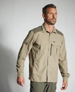 mikiny Ľahká a priedušná košeľa s dlhým rukávom 520 zelená