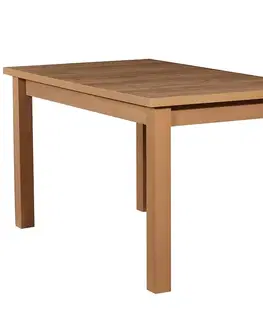 Jedálenské stoly Rozkladací stôl ST28 160/200x80cm dub wotan