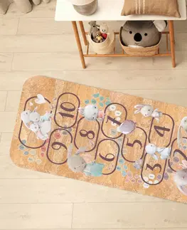 Korkové koberce Moderný koberec do detskej izby - Skákacia škôlka