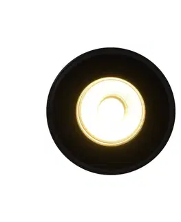 Zapustené svietidlá Nordlux LED stropné bodové svietidlo Rosalee, čierne, IP65, spínač CCT