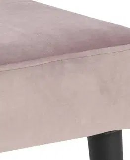 Lavice do jedálne Dkton Dizajnová lavička Neola, svetlo ružová