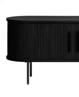TV stolíky Furniria Dizajnový TV stolík Vasiliy 120 cm čierny dub