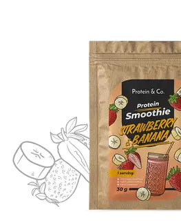 Proteíny Protein & Co. Proteín Smoothie 30 g Zvoľ príchuť: Strawberry