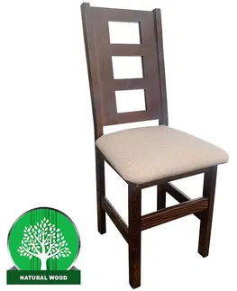 Drevené stoličky Stolička Merkury drevo  6, čalúnenie 8307