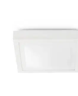 Stropné svietidlá FARO BARCELONA Kúpeľňové stropné svietidlo Tola, 27 x 27 cm biela