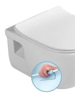 Záchody SAPHO - BRILLA závesná WC misa, Rimless, 36,5x53cm, biela 100614