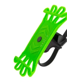 Držiaky na mobil FIXED Bikee Silikónový držiak mobilného telefónu na bicykel, zelený FIXBI-LI